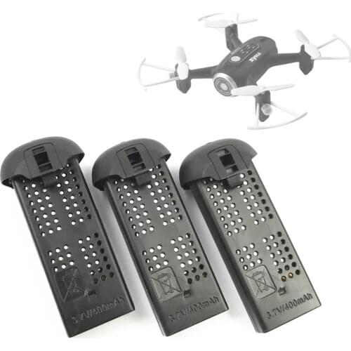 3pcs/lot 3.7V 400mah Original SYMA X22 Black Lithium Battery unmanned aerial vehicle SYMA X22 X22W Accessories