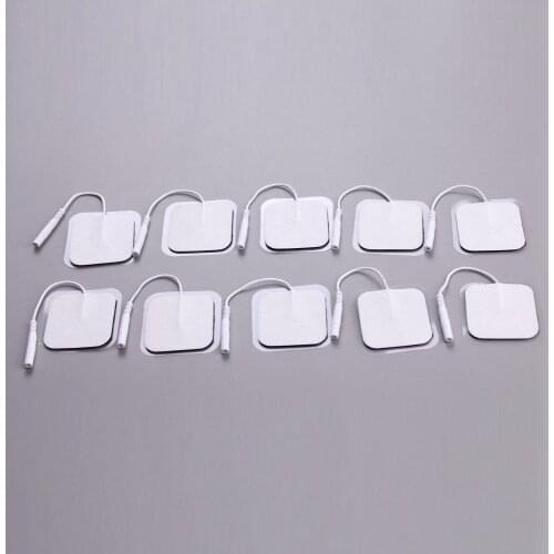 50 pcs/lot Electrode Pads Tens Electrodes for Tens Digital Therapy Machine Massager Nerve Stimulator with 2mm Connecting line