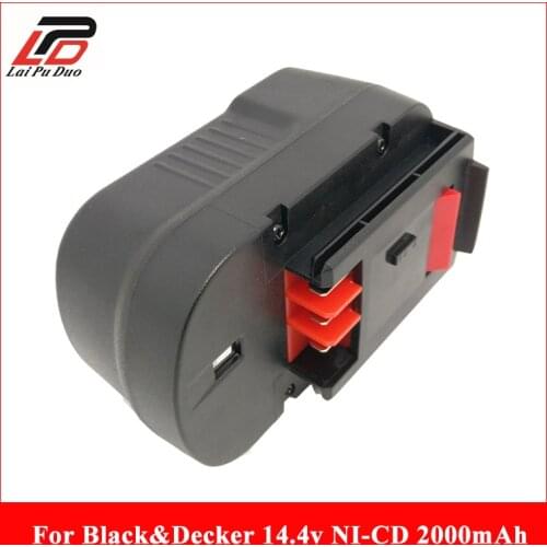 For Black&Decker Ni-Cd 14.4V 2000mAh A144EX A14,A14F,A1714,B-8316,BD1444L,BPT1048,HPB14,FS140BX,FSB14 A9251 battery