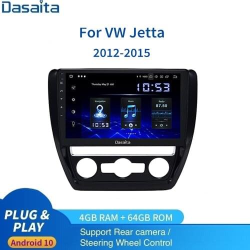 10.2" IPS Car Radio Android Carplay for VW Jetta Navigation 2011 2012 2013 2014 2015 SWC Bluetooth GPS WIFI Carplay Android auto