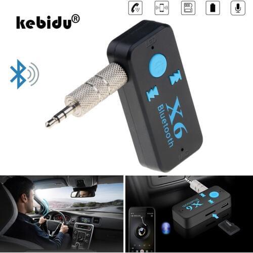 Bluetooth 3 in 1 USB 4.1 Receiver AUX Audio Wireless Adapter Hands-free Car Kits TF Card Mp3 Music Transmitter for iPhone6/7/8/X