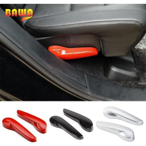 BAWA Car Seat Adjustment Handle Decoration Cover ABS Stickers for Jeep Grand Cherokee 2011-2016 Handle Decorative Shell