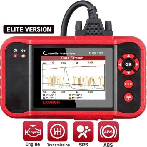 2021 LAUNCH OBD2 Scanner CRP123 Professional Check Engine/ABS/SRS/Transmission Diagnostic Scan Tool SRS Code Reader,Free Update