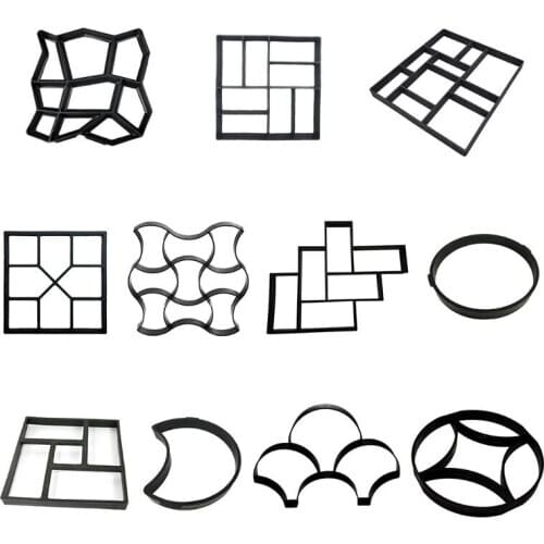 DIY Plastic Pavement Brick Concrete Stepping Stone Cement Mould Paving Road Mold N58C