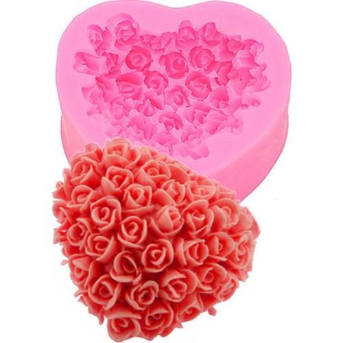 Gadgets Fondant Molds Heart Rose I Soap Mold Tools Love Rose Soap Liquid Mold Chocolate Fondant Cake Diy Tanabata Biscuit