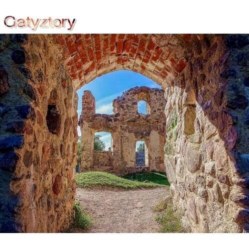 GATYZTORY DIY Painting by numbers Cave paint by numbers for adults photo frames for picture decor for the home acrylic paint 40x