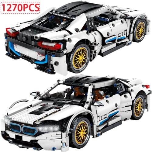 Racing Car MOC Sport Vehicle Model Building Blocks Technical Super Building Blocks Educational Toys for Children Gift