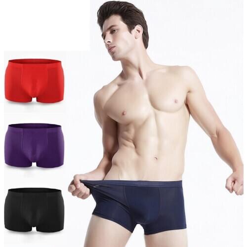 Men Summer Underwear Male Boxers Modell Boxers Male Youth Middle-aged Panty Head Breathable Absorption Sweat Pants