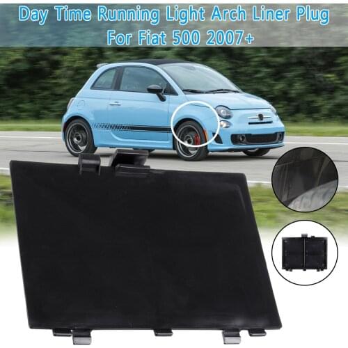 1pcs Plastic Black Car Repair Cover Front Wheel Arched Liner Splash Protection Plug For FIAT 500 2007 2008 2009+ 71752114