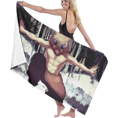 Demon Slayer swimming Textile Towel Adult Absorbent Bath Towel Women/man Robes Towel Microfiber Fabric Towel 130X80 cm