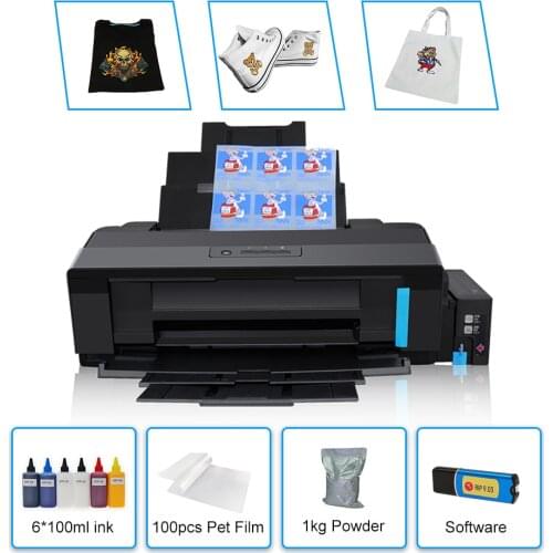DTF Printer A4 A3 T-Shirt Printing Machine For Epson L805 L1800 Heat Transfer PET Film Direct Transfer Film Print with DTF Ink