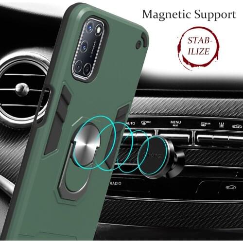 Shockproof Armor Phone Case For OPPO A3S A5 A5S A7 A9 A11 A11X A12 A37 A52 A72 A92 A92S F11 Pro A9 A5 2020 A1K Anti-Fall Cover