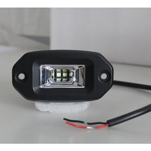 4000LM Flood Led Working Light Running Driving Lighting Flush Mount Work Led Bar Pods 12V 24V Off road 4x4 Trailer Forklift