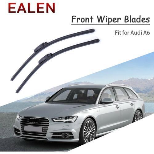 EALEN For Audi A6 C5 C6 C7 A6 2017 2016 2015-1997 Modify Accessories 1Set Rubber Car Front Wiper Blade Kit