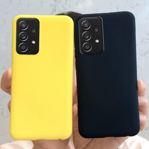 Silicone Case For Samsung Galaxy A72 Case A725F Soft Slim Cute Plain Cover For Samsung A72 5G A726B Phone Cases GalaxyA72 Bumper