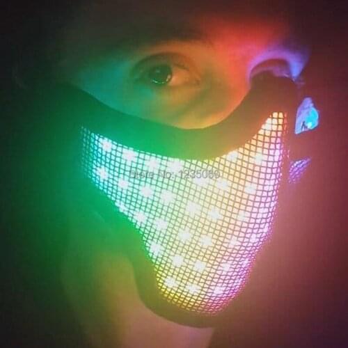 LED Mask for parties stage show LED Costume Hot sell