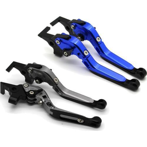 For Aprilia SHIVER RSV MILLE R 2004-2008 with logo Motorcycle Frame Ornamental Foldable Brake Handle Extendable Clutch Lever