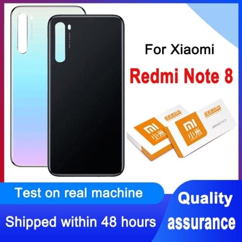 High Quality Back Housing Replacement For Xiaomi Redmi Note 8 Back Cover Battery Glass For Xiaomi Redmi Note 8 Rear Cover