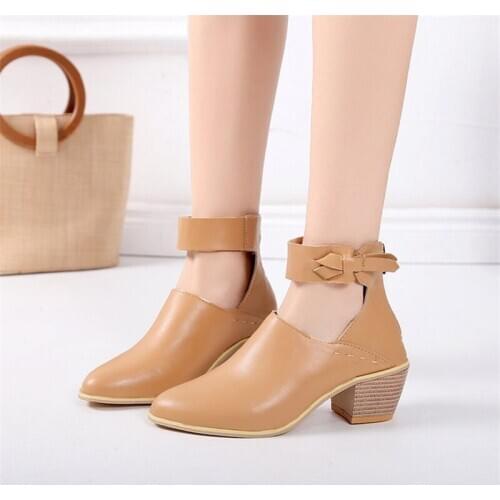 Siddons 2020 Runway Fashion Women Pumps Bow-Knot Pointed Toe Sexy Chunky Heels Ladies Party Wedding Shoes Woman High Heels Pumps