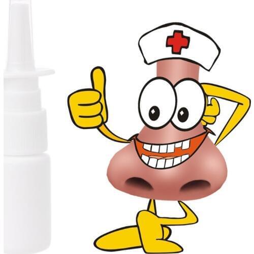 1PC White 10ml Reusable Plastic Mist Nasal Spray Bottle Container For Packaging Refillable Bottles New