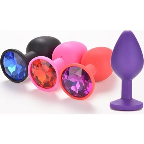 1PCS Silicone Anal Plug Butt Plug Unisex Plated Jewelry Sex Stopper Adult Toys Women Anal Trainer For Couples Exotic Accessories