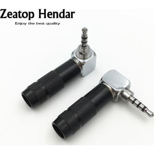 10Pcs New 2.5mm 4Pole Male Headphone Jack Right Angle 90 Degree L Shape DIY Solder Plug Mini Connector