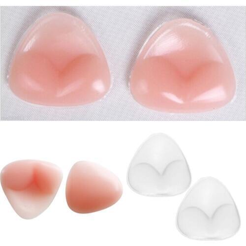 100 Pair Silicone Bra Enhancer Pad Inserts Women Bra Pads Breast Enhancer Women Invisible Bra Push Up Enhances Pads