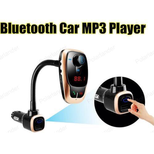 2016 New Arrival Bluetooth Car Kit 180 Degree FM Transmitter With USB Charger MP3 Player