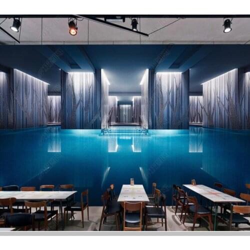 Papel de parede 3D extended luxury pool space 3d wallpaper,living room bedroom wall papers home decor KTV bar restaurant mural