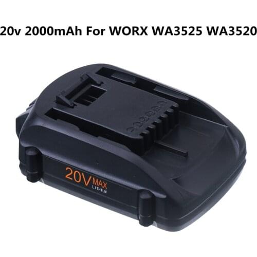 20V 2000mAh WA3525 Rechargeable Battery For WORX WA3742 WG155 WG160 WG255 WG545 WA3520 WA3525 WA3760 WA3553 L50