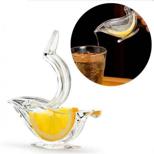 Acrylic Lemon Clip Manual Transparent Fruit Juicer Home Kitchen Bar Gadget Manual Citrus Juicer Hand Orange Squeezer Machine
