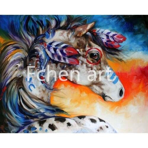 Acrylic Paint By Number For Adults Handsome Horse Bouquet Digital Oil Painting
