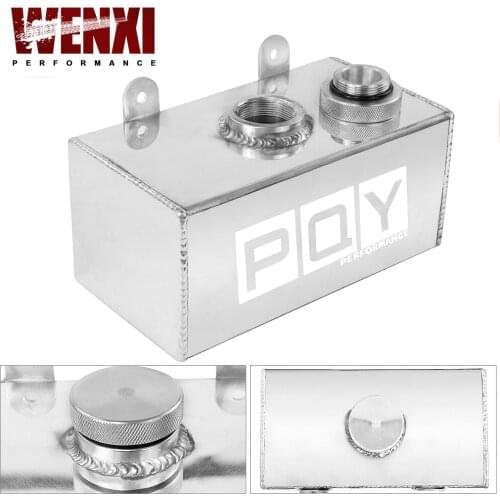 2L Aluminium Universal Polished Windscreen Washer Bottle Intercooler Spray Tank With Cap Kit Track Car WX-TK20