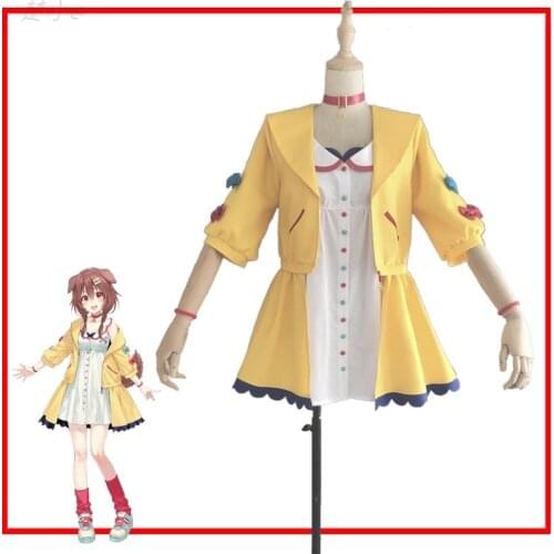 Anime VTuber Hololive Inugami Korone Dress Cute Yellow Suit Rabbit Uniform Cosplay Costume Women Halloween Free Shipping 2020New