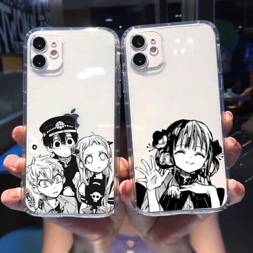 Japan Anime Toilet Bound Hanako Kun Phone Case For iPhone 12 11 Pro MAX XS XR 7 SE20 X 8 6 Plus Clear Soft Silicone Cover Fundas