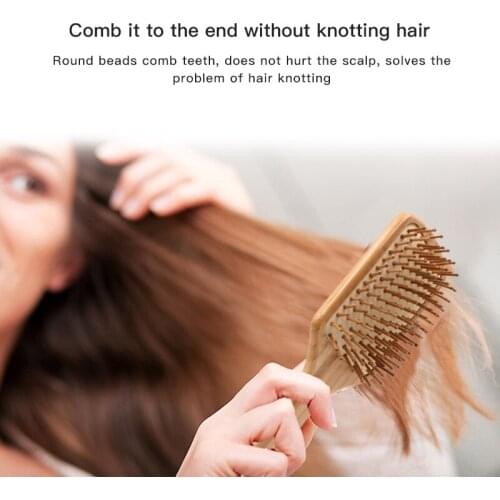 Wooden Hair Brush Scalp Massage Comb Hairbrush Head Massager Brush for Salon Hairdressing Styling Tool Masajeador for Women Men