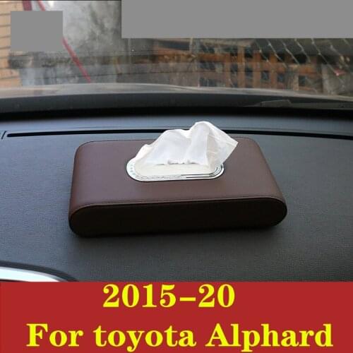 For toyota Alphard 2015-20 decoration Interior Supplies dedicated Car Paper Paper towel box Interior decoration Auto Accessories