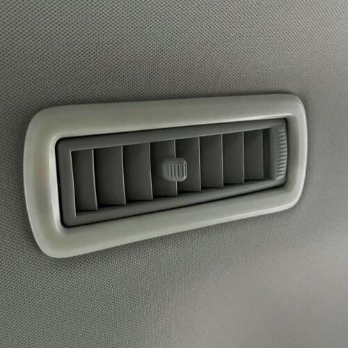 For Toyota Highlander 2021 2022 Car Styling Rear Roof Top Air Conditioning Vent Outlet Frame Cover Trim Car Sticker Accessories