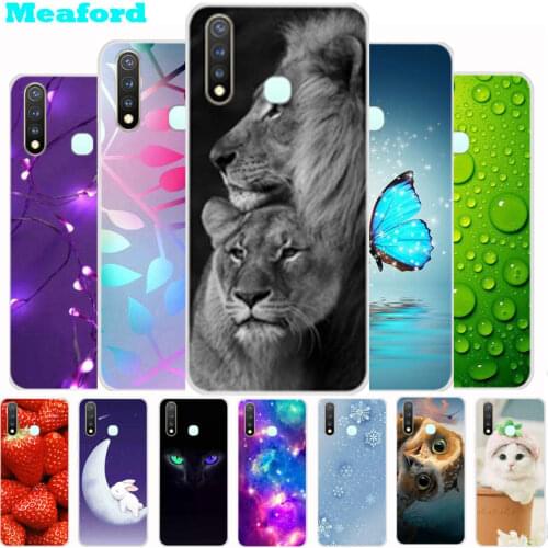 For Vivo Y19 Case Soft Silicone Back Cover Case For Vivo 1915 Cases TPU Fundas For Vivo Y19 Y 19 VivoY19 Case Coque Lion