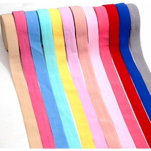 5meter 20mm Fold over Rubber Band Ribbon Elastic Band for Underwear Pants Bra Clothes Sewing Lace Fabric Garment Accessory