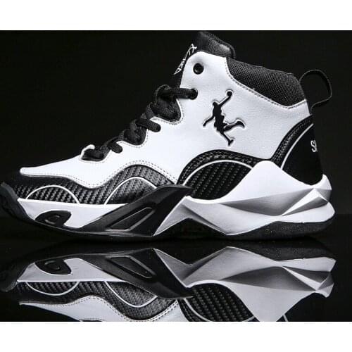 Hot Basketball Shoes for Men High-top Sports Cushioning Athletic Shoes Male Tennis Shoes Comfortable Leather Sneakers zapatillas