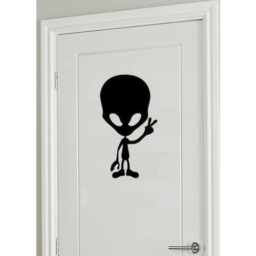 YOYOYU Art Home Decor Baby Alien Wall Decal Vinyl Sticker Door House Boy Child Kids Bedroom Decoration Wall Paper Poster WW-486