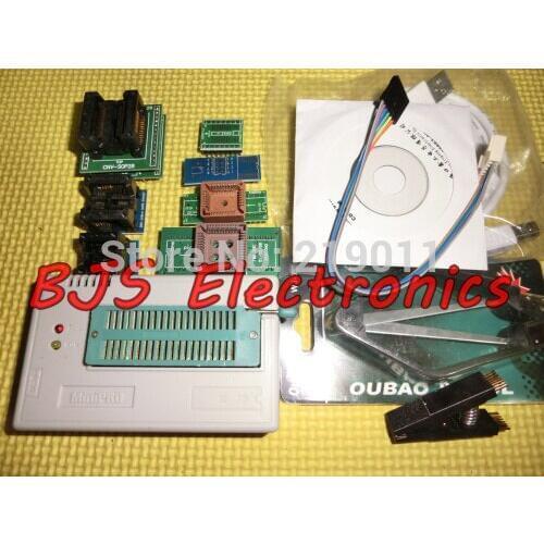 Free Shipping V7.03 SOP16 import Clip+TL866II PLUS USB universal Programmer TL866 MiniPro +9 items