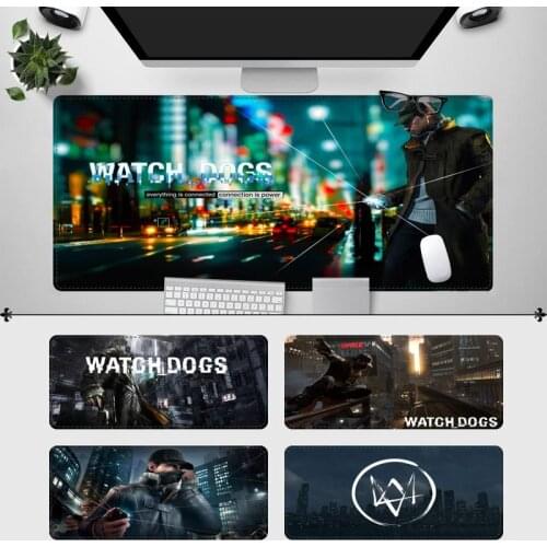 Art Watch Dogs Mouse Pad Gamer Keyboard Maus Pad Desk Mouse Mat Game Accessories For Overwatch
