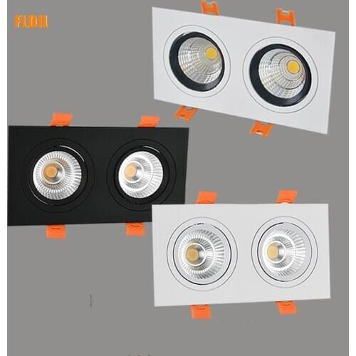 Square dimmable downlight 5W/7W/9Wcob led spotlight 220V/110V recessed ceiling light home lighting