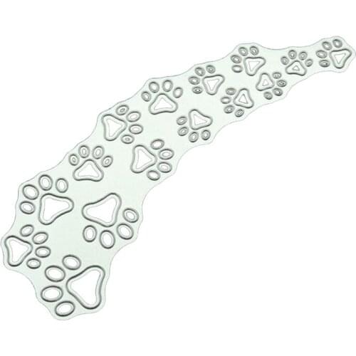 Dog Paw Print Metal Cutting Dies New 2018 Die Cut Craft Embossing Card Making Christmas DIY Card Photo Album Decoration Craft