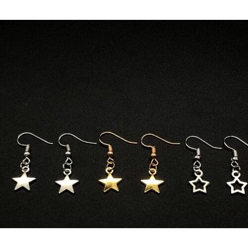 Mini Stainless Steel Earrings Fashion Jewelry Small Star Earrings Punk Style Star Dragon Ballet Earrings Pendientes Gift