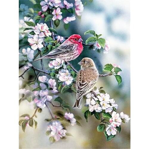 Animal Bird Printed Canvas 11CT Cross Stitch Set Embroidery DMC Threads Needlework Handiwork Craft Painting Mulina Decor