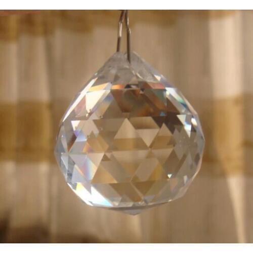 10pcs/Lot Transparent Color 20mm Crystal Chandelier Balls Sun Catcher Prism Chandelier Pendant Parts