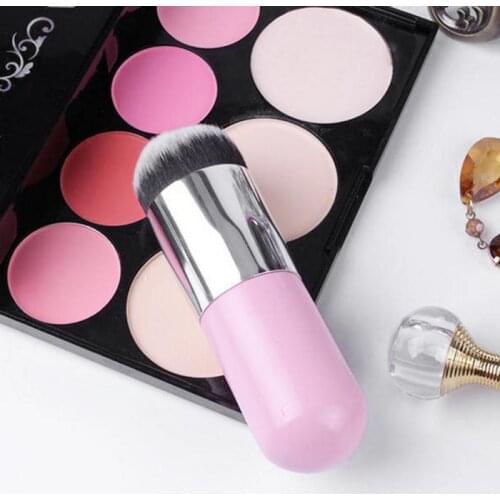 Dropshipping 1pc Professional Chubby Pier Foundation Brush Foundation Brush Flat Cream Makeup Brushes Cosmetic Make-up Brush